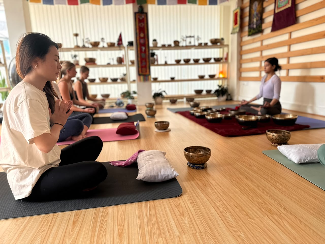 Yin Yoga in Thamel, Kathmandu, Nepal
